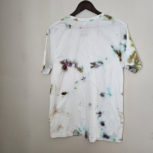 Local Beast Tie-Dye T-Shirt Bella Canvas White Unisex Mens Crewneck Cotton Large - Picture 6 of 8